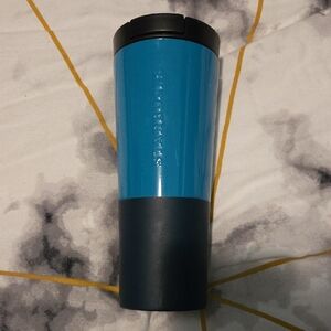 Starbucks Vibrant Teal and Sleek Black Tumbler